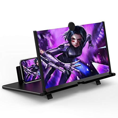 14 Screen Magnifier for Cell Phone -3D HD Magnifing Projector Screen Enlarger for Movies Videos and Gaming Foldable Phone Stand Holder with Screen AmplifierCompatible with All Smartphones Black 14 Screen Magnifier for Cell Phone -3D HD Magnifing Projector Screen Enlarger for Movies Videos and Gaming Foldable Phone Stand Holder with Screen AmplifierCompatible with All Smartphones Black
