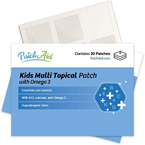 Kids Multi Plus Topical Patch with Omega-3 by PatchAid 1-Month Supply