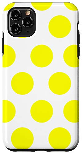 iPhone 11 Pro Max Yellow Polka Dots Simple Classic Pattern Design Case