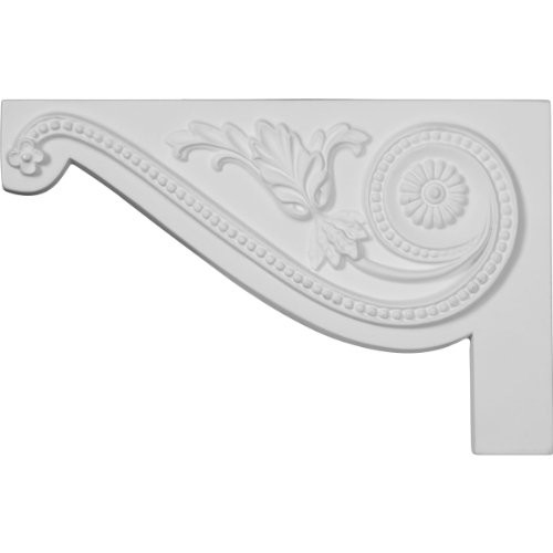 Ekena Millwork SB11X07PE-L 11-Inch W by 7-Inch H by 5/8-Inch D Large Pearl Stair Bracket, Left