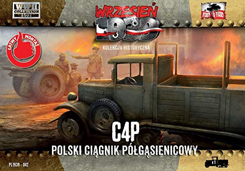 First to Fight 172 Scale C4P Polish Halftrack Artillery Tractor - Plastic Model Building Kit  42