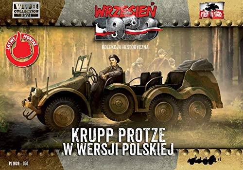 First to Fight 172 Scale Krupp-Protze - Polish Army Version - Plastic Model Building Kit  050