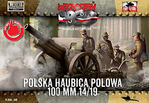 First to Fight 172 Scale Skoda 100mm 1419 Polish Howitzer - Plastic Model Building Kit  049