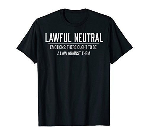 Lawful Neutral Alignment Tabletop Roleplaying Shirt