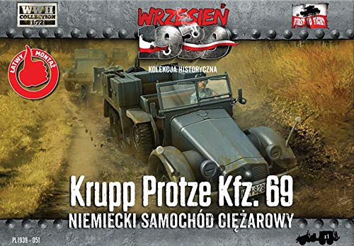 First to Fight 172 Scale Krupp-Protze Kfz_69 German Armored Car - Plastic Model Building Kit  051
