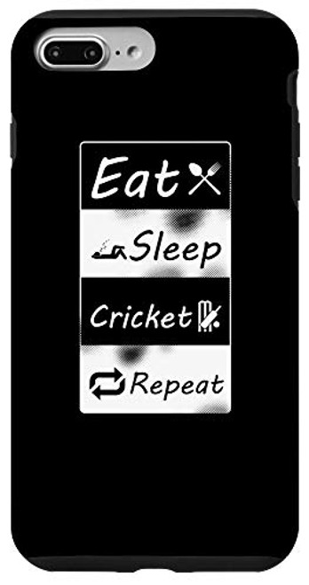 iPhone 7 Plus8 Plus Eat Sleep Cricket Repeat Funny Cricket Case iPhone 7 Plus8 Plus Eat Sleep Cricket Repeat Funny Cricket Case