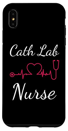 iPhone XS Max Cardiac Nurse Cath Lab EKG CVT Nursing Heart Beat Tech Case