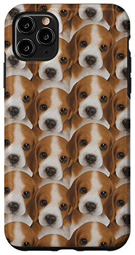 iPhone 11 Pro Max Cute puppy Beagle Heads Pattern Case