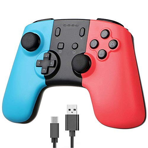 BISOZER Wireless Pro Gaming Controller for Nintendo Switch Gamepad with Gyro Sensor Dual Shock Vibration, Joypad Remote for Switch Console Zelda/Splatoon 2/Star Allies/Mario Odyssey etc