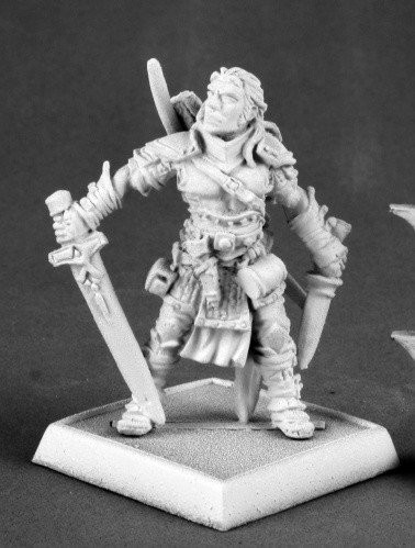 Reaper Valeros, Male Iconic Fighter (Version 2) 60035 Miniatures