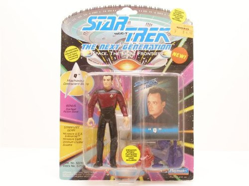 Star Trek The Next Generation Q in Starfleet Uniform 4 inch Action Figure