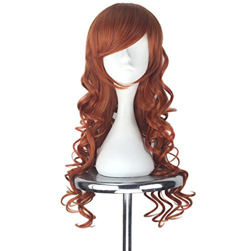 Miss U Hair Synthetic Women Auburn Long Curly Party Cosplay Costume Wig Halloween