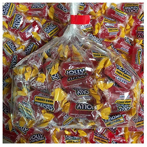 Individually wrapped Cherry Jolly Rancher hard candy