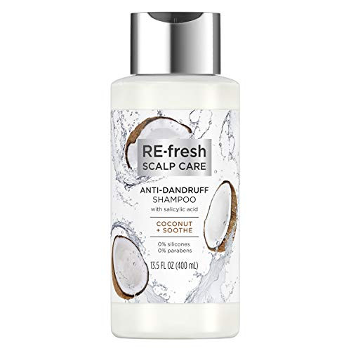 RE-fresh Scalp Care Anti-Dandruff Shampoo - Coconut  Soothe with Salicylic Acid 13_5 FL OZ 400 ml