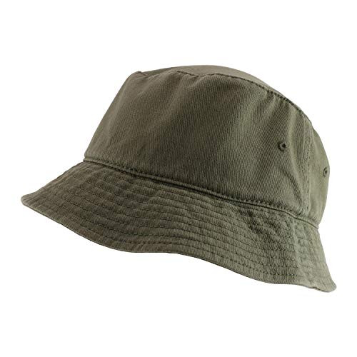 Armycrew Oversized Big Size Mens Cotton Bucket Hat - Olive - XL-2XL