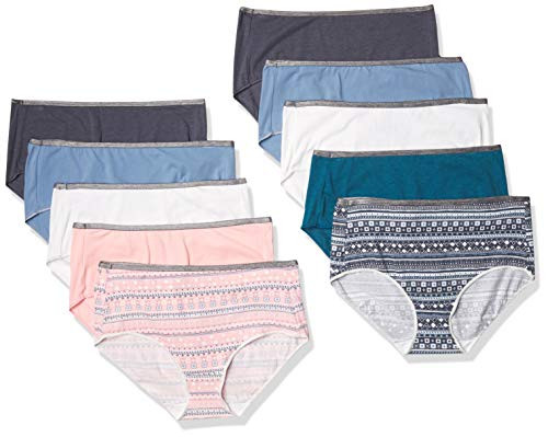 Hanes Womens Breathable Cotton Stretch Brief 10-Pack Assorted 7