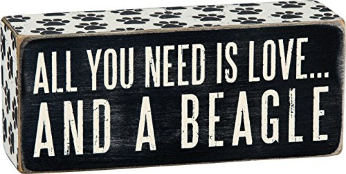 Primitives by Kathy Paw Print Trimmed Box Sign 2.5 x 6-Inches Beagle Primitives by Kathy Paw Print Trimmed Box Sign 2.5 x 6-Inches Beagle