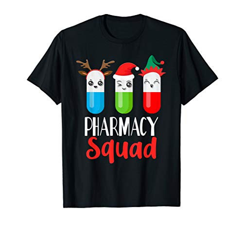 Funny Pharmacy Tech Christmas Matching Outfit Pharmacist T-Shirt