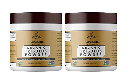 Naturevibe Botanicals USDA Organic Gokshura Powder 1lb 2 Pack of 8oz Each - Tribulus Terrestris - 100 Pure   Natural  Supports Immunity System