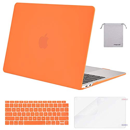MOSISO MacBook Air 13 inch Case 2020 2019 2018 Release A2337 M1 A2179 A1932 Plastic Hard Shell Keyboard Cover Screen Protector Storage Bag Compatible with MacBook Air 13 inch Retina Orange MOSISO MacBook Air 13 inch Case 2020 2019 2018 Release A2337 M1 A2179 A1932 Plastic Hard Shell Keyboard Cover Screen Protector Storage Bag Compatible with MacBook Air 13 inch Retina Orange