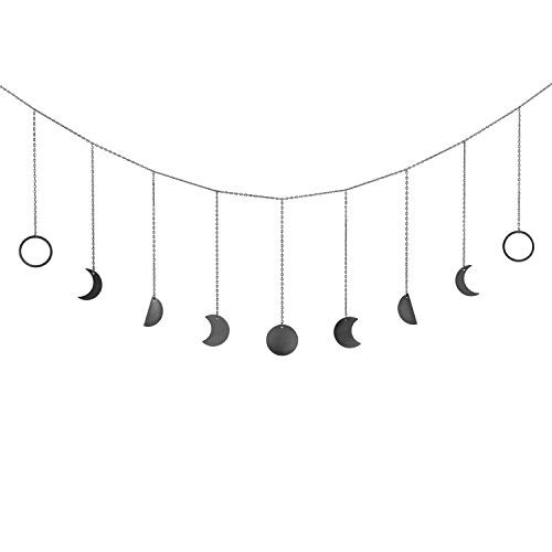 Mkono Moon Phase Wall Hanging Moon Garland Decor Boho Home Decoration Shining Moon Hang Art Ornaments for Bedroom Headboard Living Room Dorm Nursery Apartment Office Black 53 Mkono Moon Phase Wall Hanging Moon Garland Decor Boho Home Decoration Shining Moon Hang Art Ornaments for Bedroom Headboard Living Room Dorm Nursery Apartment Office Black 53
