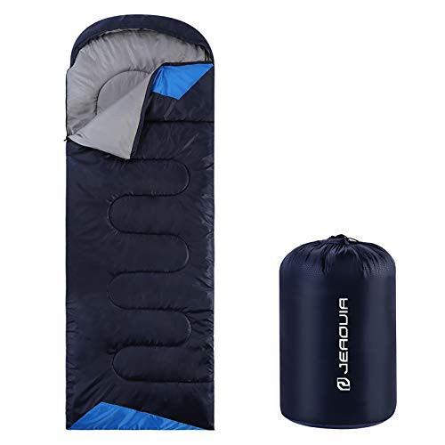 JEAOUIA Sleeping Bag for Adults Backpacking Lightweight Waterproof- Cold Weather Sleeping Bags for Womens Mens Youth for Warm Camping Hiking Outdoor Travel Hunting with Compression Bags1_35Blue JEAOUIA Sleeping Bag for Adults Backpacking Lightweight Waterproof- Cold Weather Sleeping Bags for Womens Mens Youth for Warm Camping Hiking Outdoor Travel Hunting with Compression Bags1_35Blue