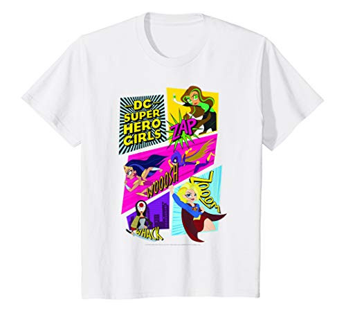 Kids DC Comics Super Hero Girls Comic Panels T-Shirt