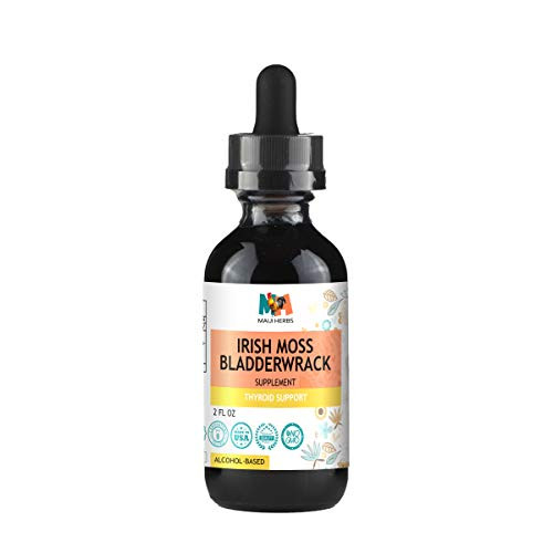 Irish Moss and Bladderwrack Tincture Liquid Extract 2 fl oz Thyroid Support Gut Health Non-GMO