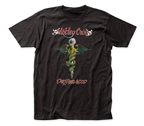 Mötley CrUe Dr_ Feel Good Fitted Jersey tee Medium Black