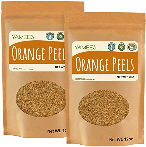 Yamees Grated Orange Peel - 24 Oz 12 Oz Each  Orange Zest Dried  Orange Peel Granules - Bulk Spices