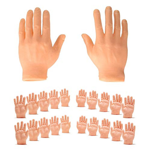Intustru Finger Hands Finger Puppets Tiny Hands Left   Right Hands for Party and Game Set of 20