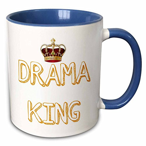 3dRose 220123_6 Survivor, with Picture of A Wooden Spoon Mug 11 oz Blue