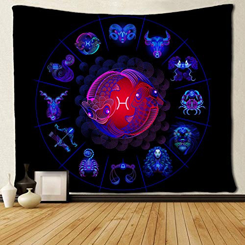 SARA NELL Tapestry Pisces Tapestries Hippie Art Wall Hanging Throw Tablecloth 50X60 Inches for Bedroom Living Room Dorm Room SARA NELL Tapestry Pisces Tapestries Hippie Art Wall Hanging Throw Tablecloth 50X60 Inches for Bedroom Living Room Dorm Room