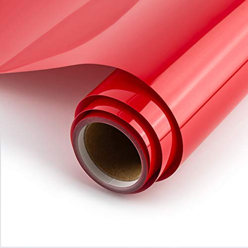 Heat Transfer Vinyl Roll 12x12ftSHOYISI PU HTV Iron on Vinyl for DIY T-Shirts Garments Bags and Other Fabrics Red Heat Transfer Vinyl Roll 12x12ftSHOYISI PU HTV Iron on Vinyl for DIY T-Shirts Garments Bags and Other Fabrics Red