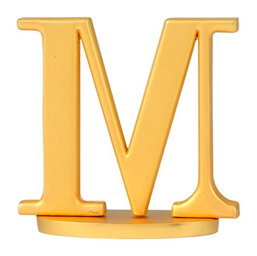 Thirstystone Old Hollywood Monogram Letter J Wine Stopper Matte Gold Finish m