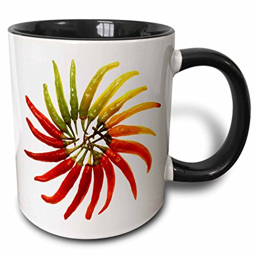 3dRose mug_46855_4" Red Hot Chili Peppers - chili, chili pepper, chilli, chilli peppers, pepper, peppers, red Two Tone Black Mug, 11 oz, Multicolor 3dRose mug_46855_4" Red Hot Chili Peppers - chili, chili pepper, chilli, chilli peppers, pepper, peppers, red Two Tone Black Mug, 11 oz, Multicolor