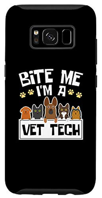 Galaxy S8 Veterinary Technician Funny Bite Me Im a Vet Tech Case Galaxy S8 Veterinary Technician Funny Bite Me Im a Vet Tech Case