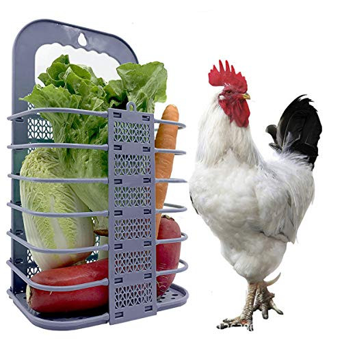 Wallfire Chicken Feeders Chicken Vegetable Basket Folding Chicken Coop Accessories Vegetable Hanging Fruit Feeder for Hens Pet Chickens Wallfire Chicken Feeders Chicken Vegetable Basket Folding Chicken Coop Accessories Vegetable Hanging Fruit Feeder for Hens Pet Chickens
