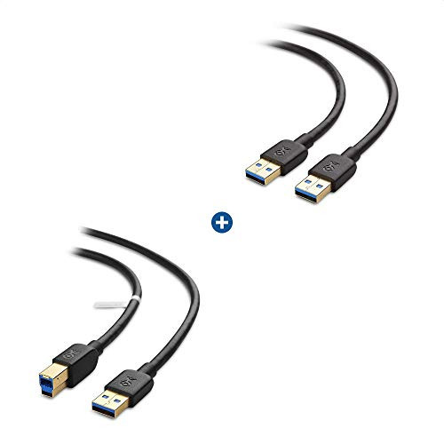 Cable Matters Long USB 3_0 Cable USB to USB Cable Male to Male in Black 15 ft   USB 3_0 Cable USB 3 Cable USB 3_0 A to B Cable