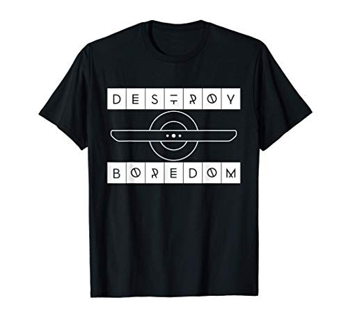 Onehweel Owner Gift - Retro Tech Onewheel Destroy Boredom T-Shirt