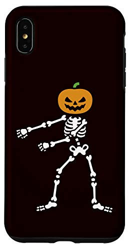 iPhone XS Max Flossing Pumpkin Head Skeleton Floss Dance Halloween gift Case