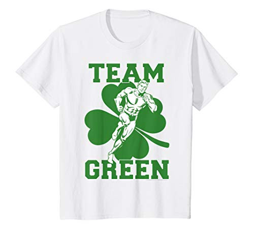 Kids DC Comics St_ Patricks Day Aquaman Team Green T-Shirt