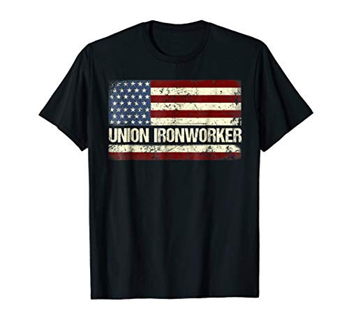 Union Ironworker Shirt American Flag Ironworker T Shirt