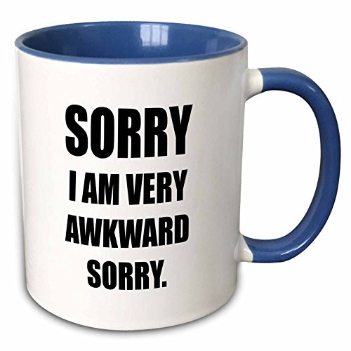 3dRose mug_221413_6 "Sorry, Im Not Good At People-Ing" Ceramic Mug, Blue, 11 oz 3dRose mug_221413_6 "Sorry, Im Not Good At People-Ing" Ceramic Mug, Blue, 11 oz