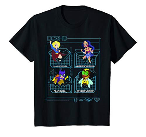 Kids DC Comics Super Hero Girls Schematics T-Shirt