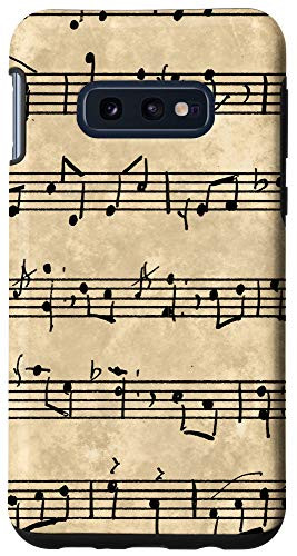 Galaxy S10e SHEET MUSIC MUSICIAN MUSIC NOTES PHONE CASE RUSTIC NEUTRAL Case