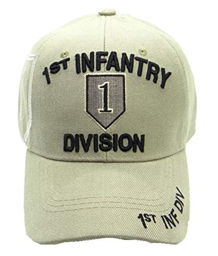 1st Infantry Division Side Shadow Mens Cap BeigeBlack - Adjustable