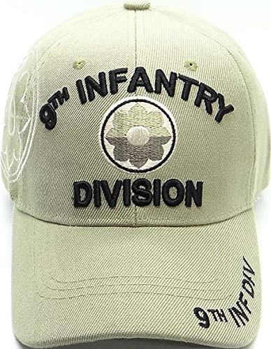 9th Infantry Division Side Shadow Mens Cap BeigeBlack - Adjustable