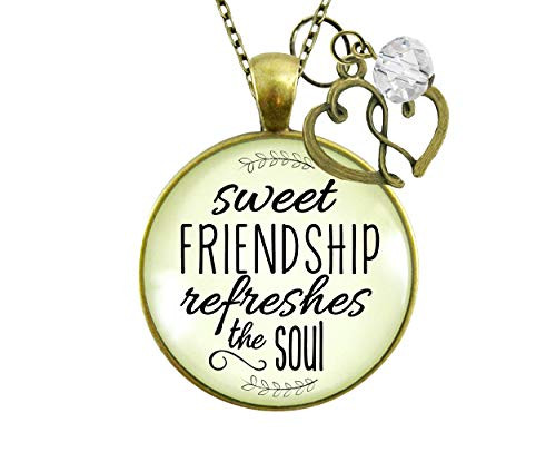 Gutsy Goodness 24 Friendship Necklace Sweet Refreshes Soul Faith Life Quote Jewelry Gutsy Goodness 24 Friendship Necklace Sweet Refreshes Soul Faith Life Quote Jewelry