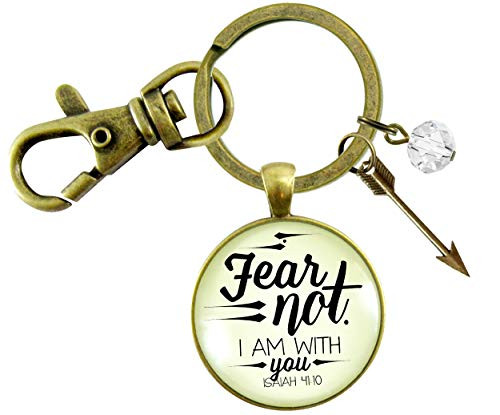 Gutsy Goodness Fear Not I Am With You Keychain Boho Bravery Pendant Jewelry Arrow Charm Gutsy Goodness Fear Not I Am With You Keychain Boho Bravery Pendant Jewelry Arrow Charm